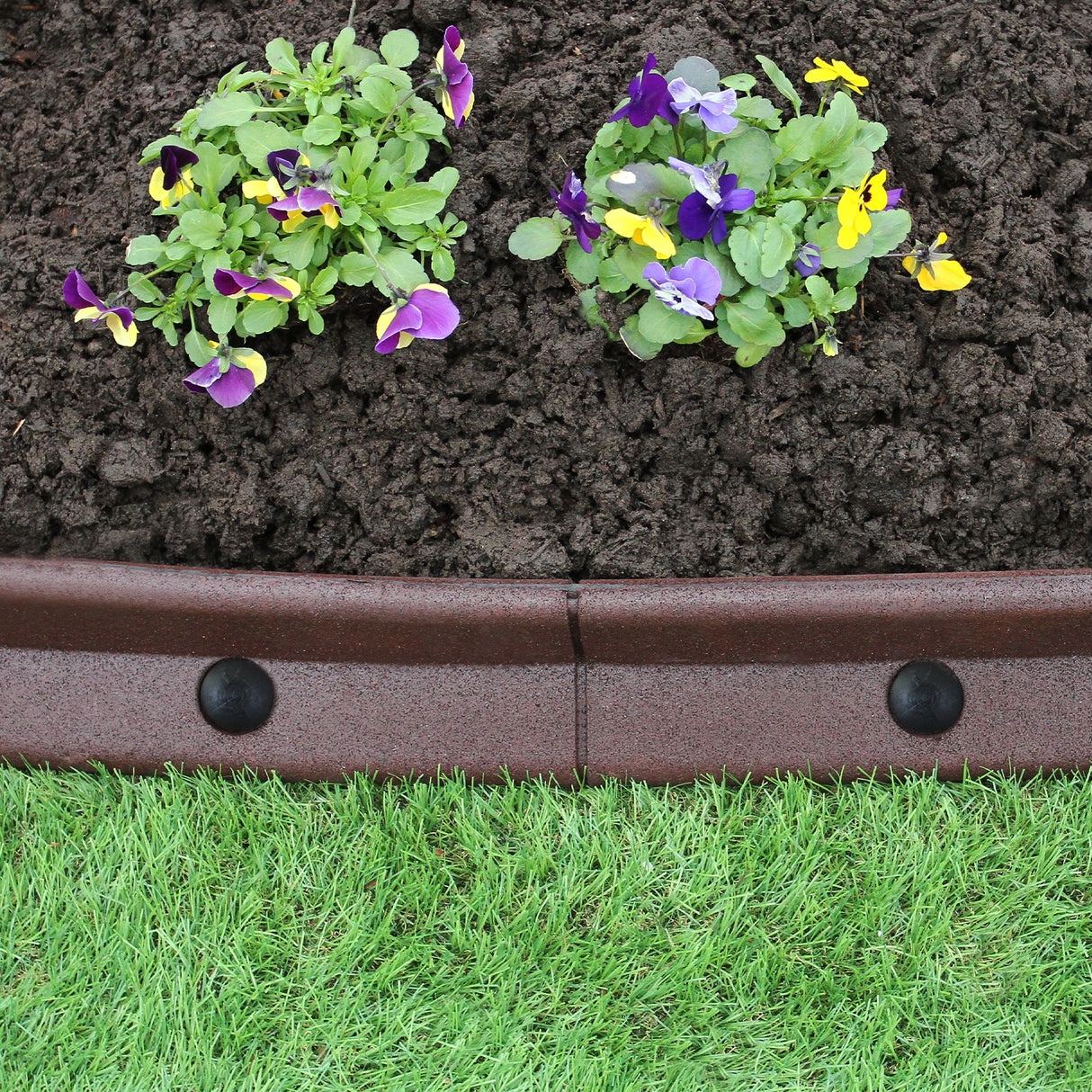Flexible Lawn Edging Brown 1.2m x 14