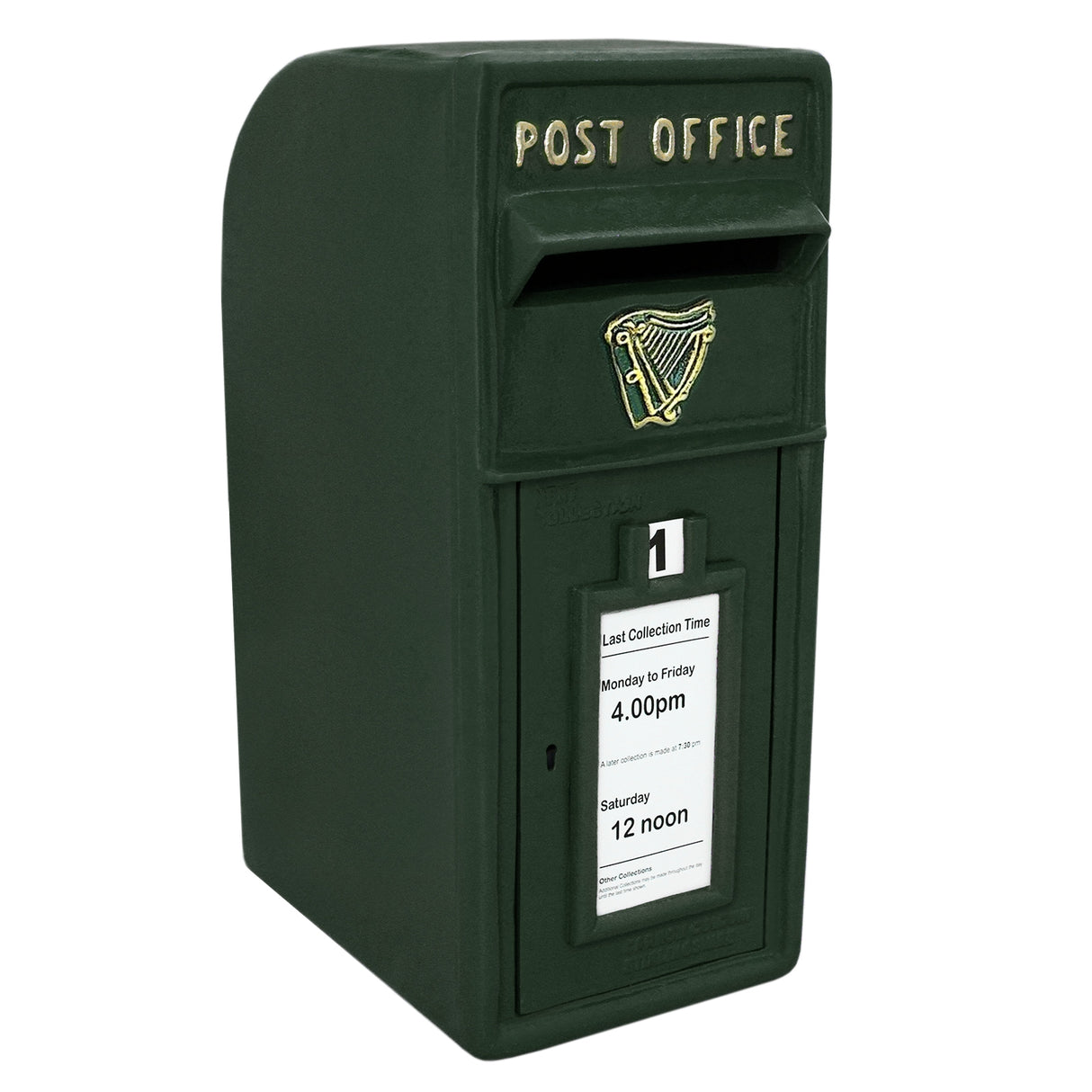 Green Irish Post Box with Stand