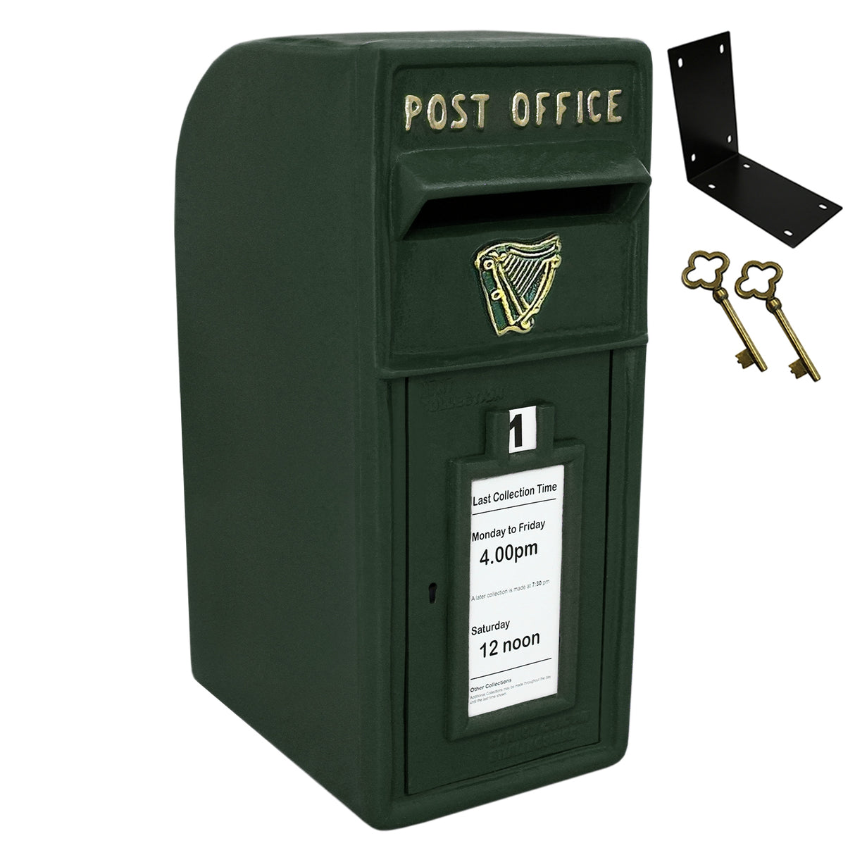 Green Irish Post Box