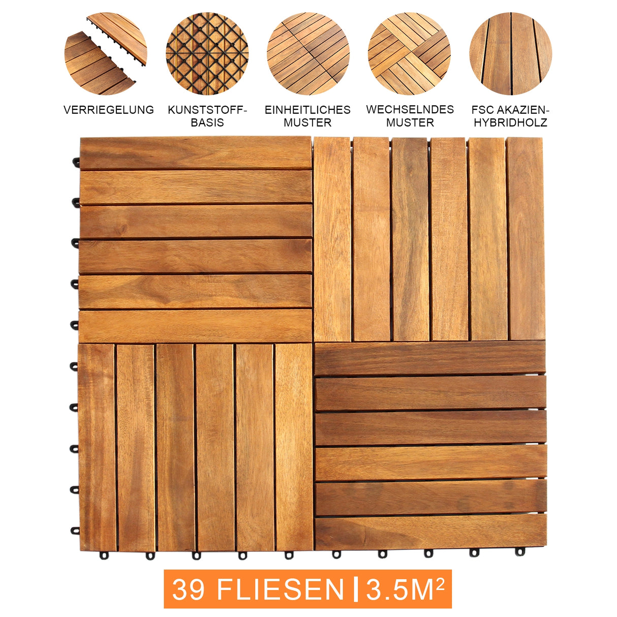 Wooden Decking Tiles