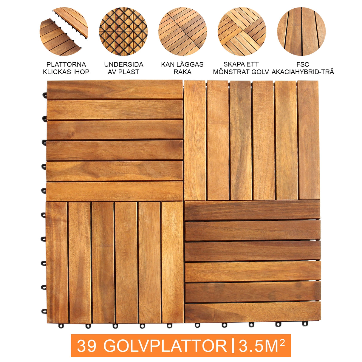 Wooden Decking Tiles