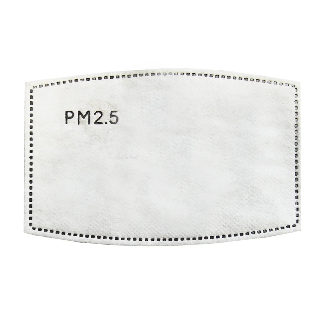 Large face mask sublimation blank with a white fabric surface, featuring a PM2.5 label, ideal for custom designs and printing