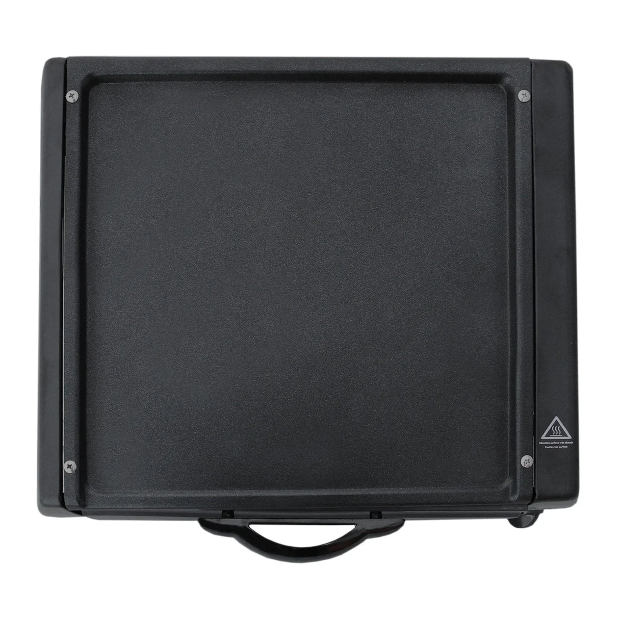 Compact mini tandoor oven in sleek black, featuring a sturdy handle and smooth surface, ideal for grilling and baking at home