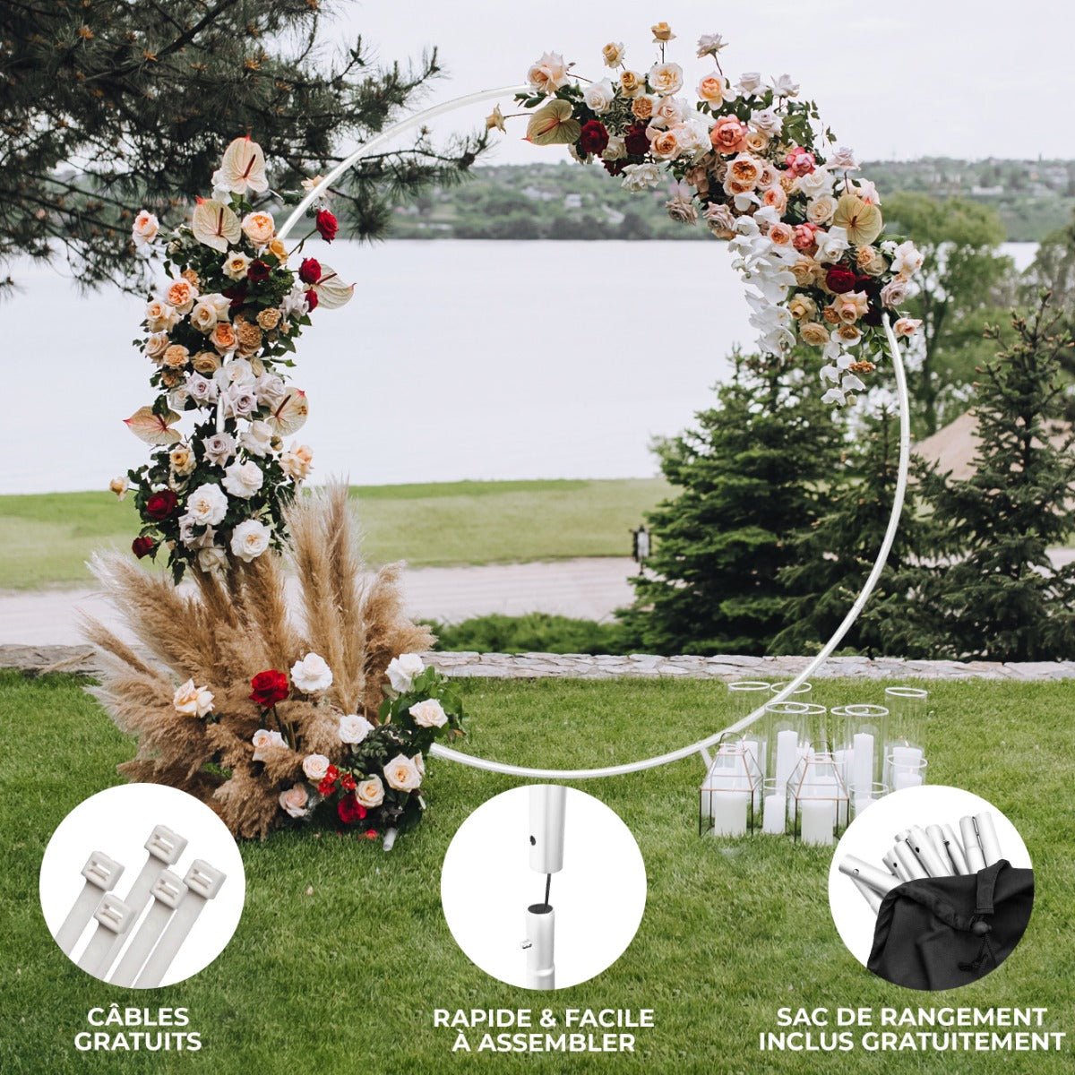 Wedding Moongate 200cm - White