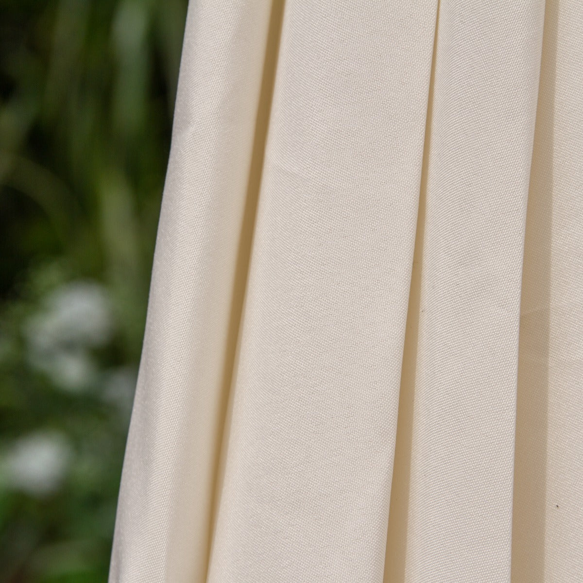 Cream 2.7m LED Tilt Parasol