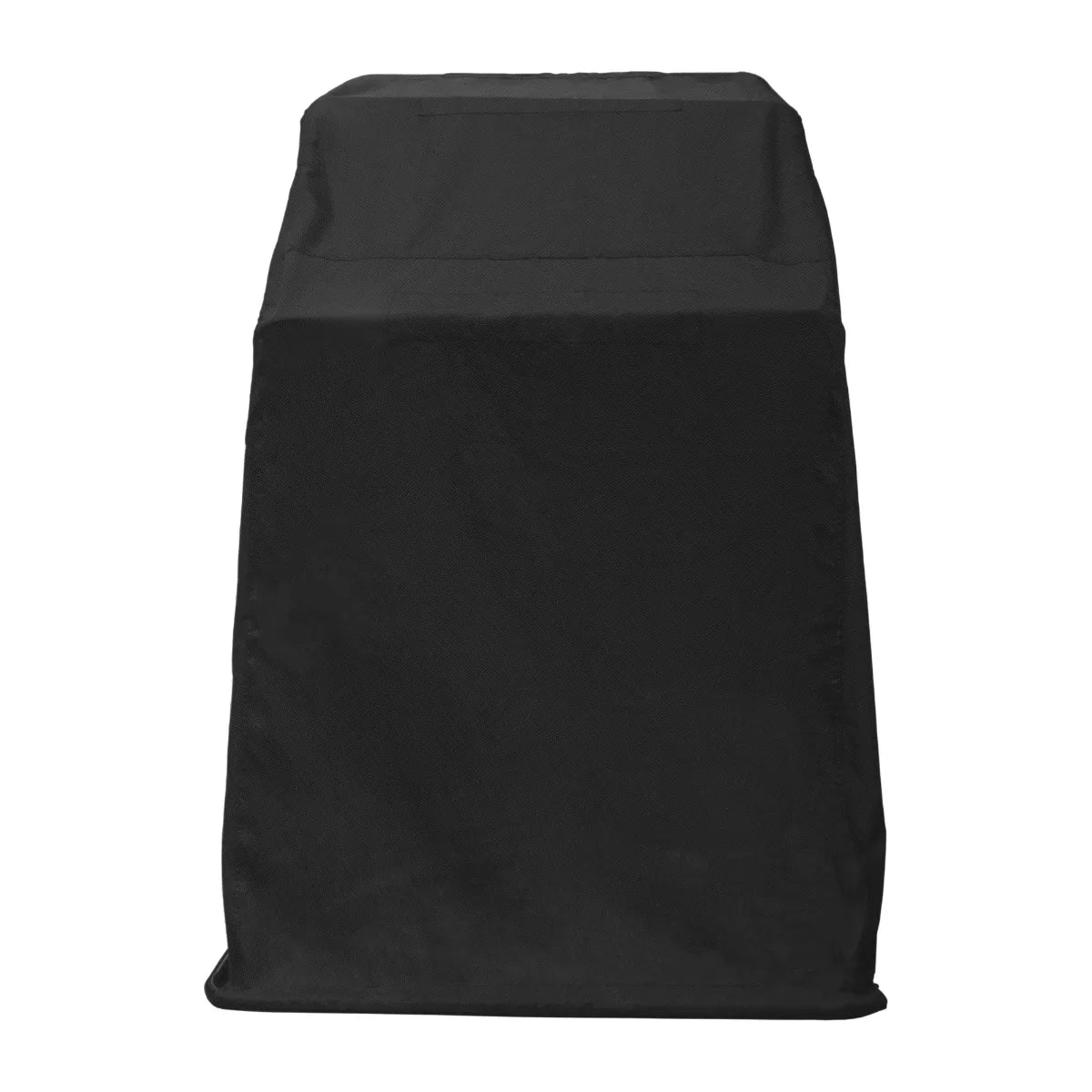Large motorbike tent in durable black fabric, featuring a tall, rectangular shape with a smooth texture for weather protection