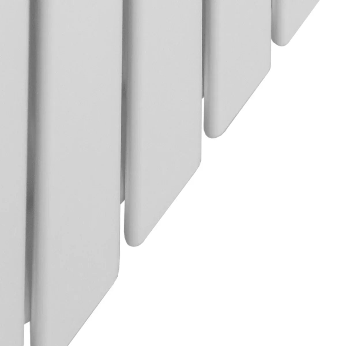 Gloss white designer flat panel radiator, 1600mm x 700mm, featuring a sleek, modern design with smooth, reflective surfaces