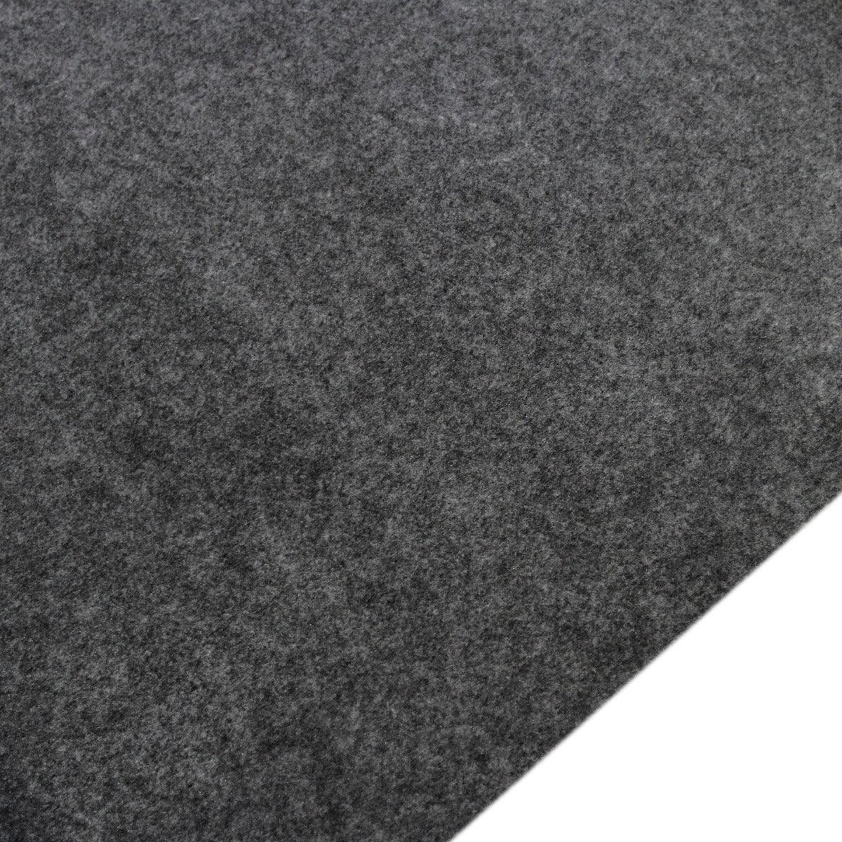 Anthracite grey van carpet lining with a soft, textured surface, ideal for enhancing vehicle interiors and providing insulation