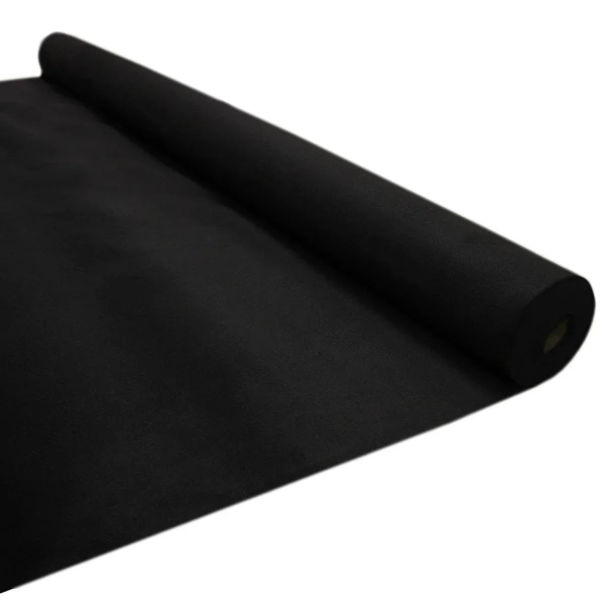 Black van carpet lining roll, featuring a smooth, soft texture ideal for vehicle interiors, providing durability and style