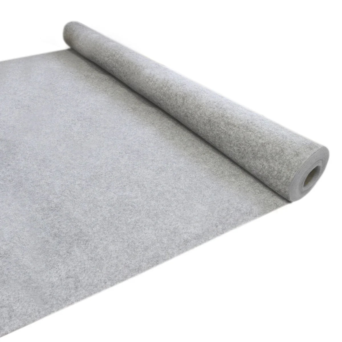 Silver grey van carpet lining roll, featuring a soft, textured surface, ideal for vehicle interiors and customization projects