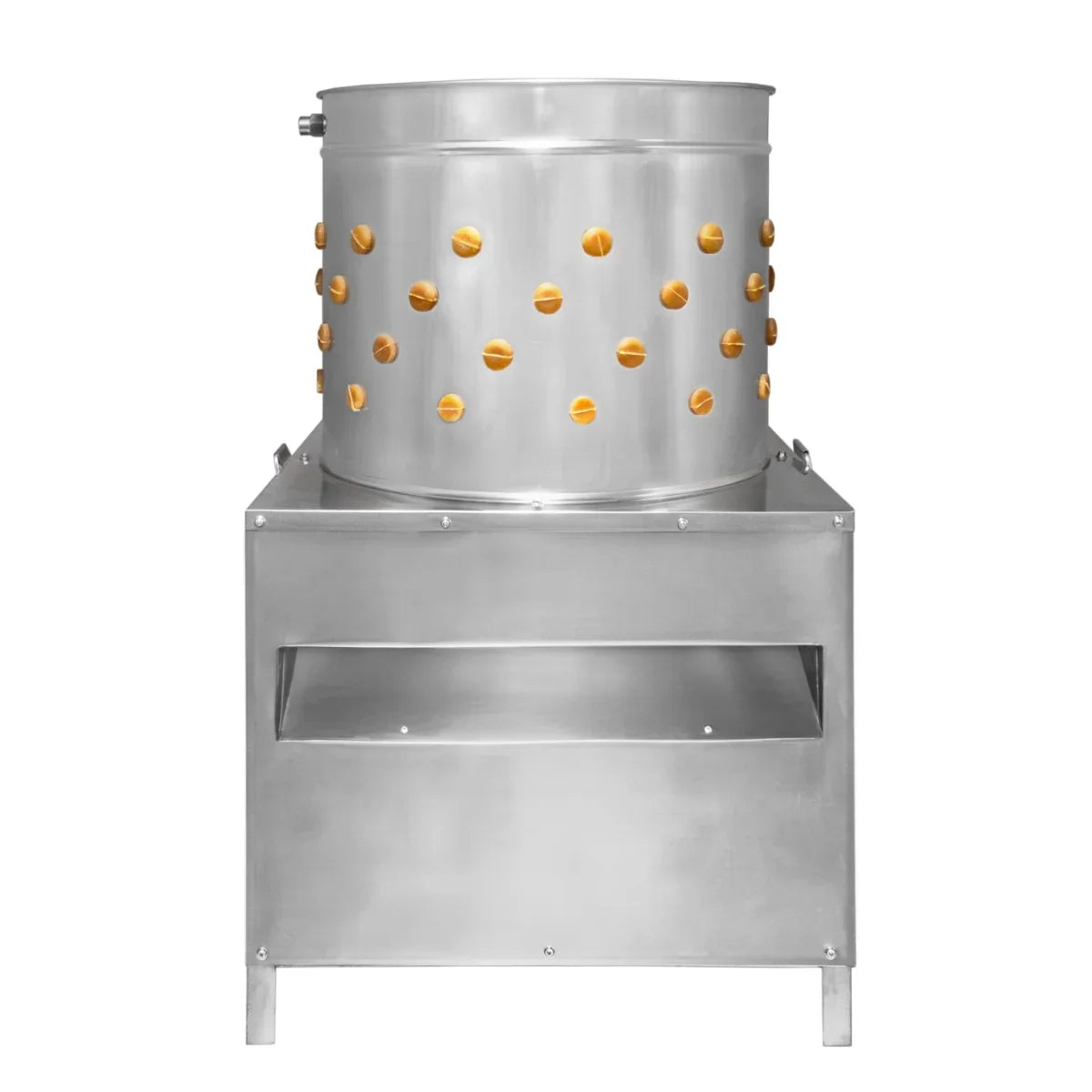 KuKoo Poultry Plucker Machine with a 50cm stainless steel drum, featuring perforated holes for efficient feather removal