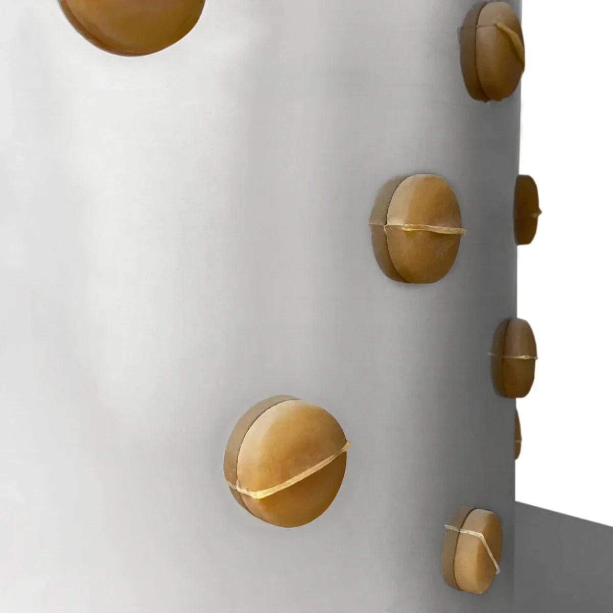 Stainless steel KuKoo Poultry Plucker Machine with rubber fingers for efficient feather removal, showcasing its durable design and functionality