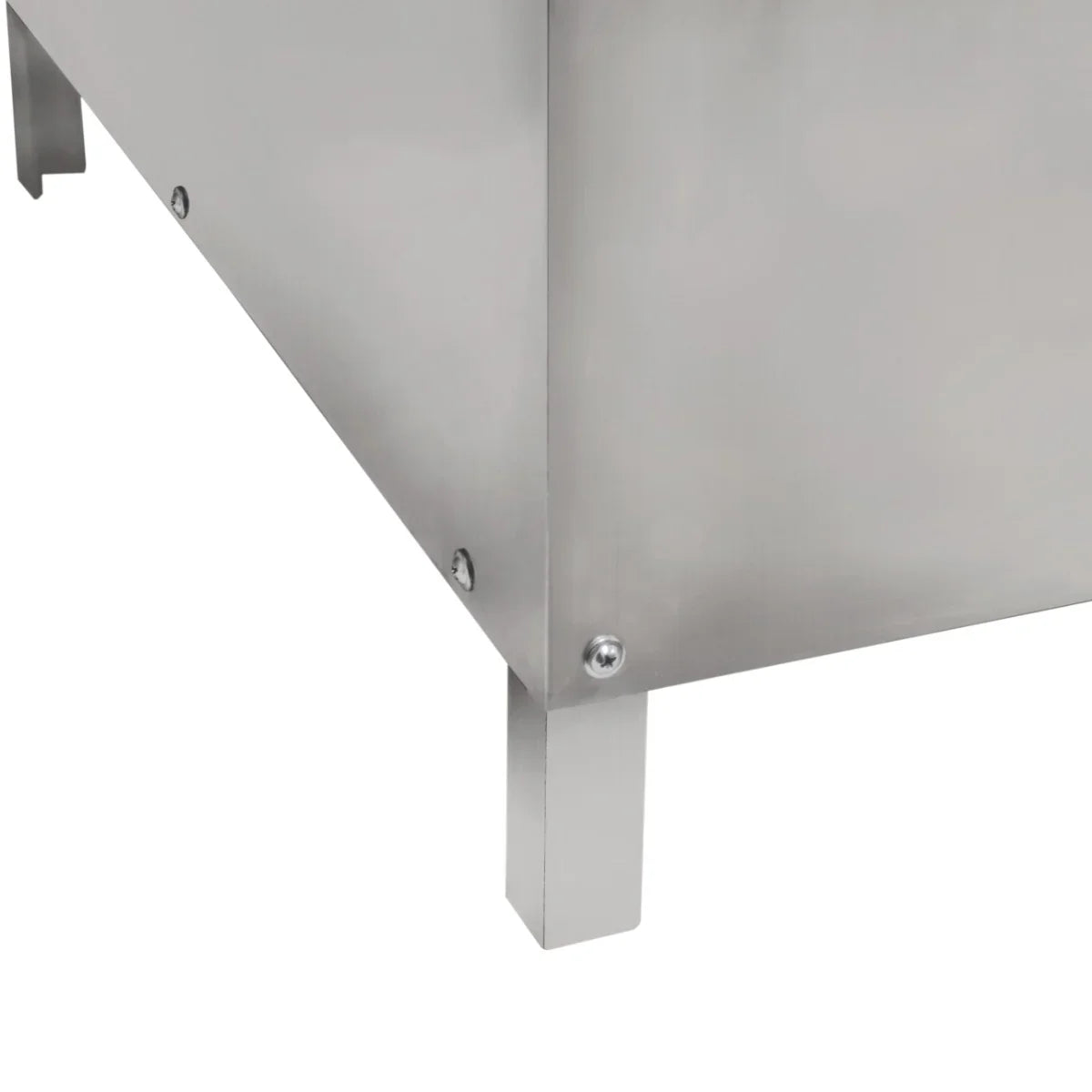 Sturdy stainless steel base of the KuKoo Poultry Plucker Machine, showcasing durable construction and sleek design for easy cleaning