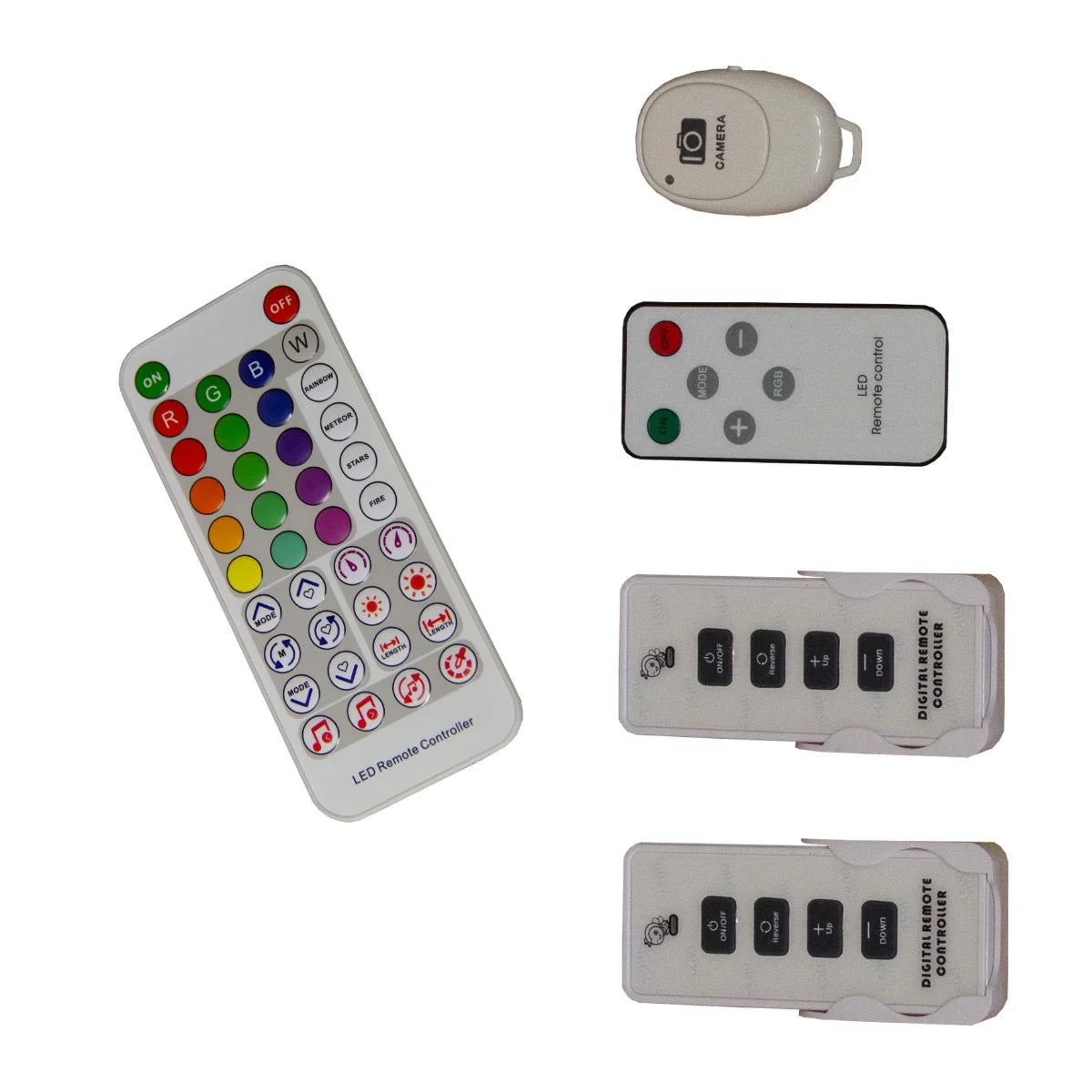 LED remote controls for 360 Photo Booth, featuring colorful buttons, sleek design, and easy-to-use layout for seamless operation