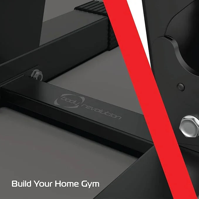 Sleek black dumbbell weight rack with 10 tiers, designed for efficient storage and organization in home gyms