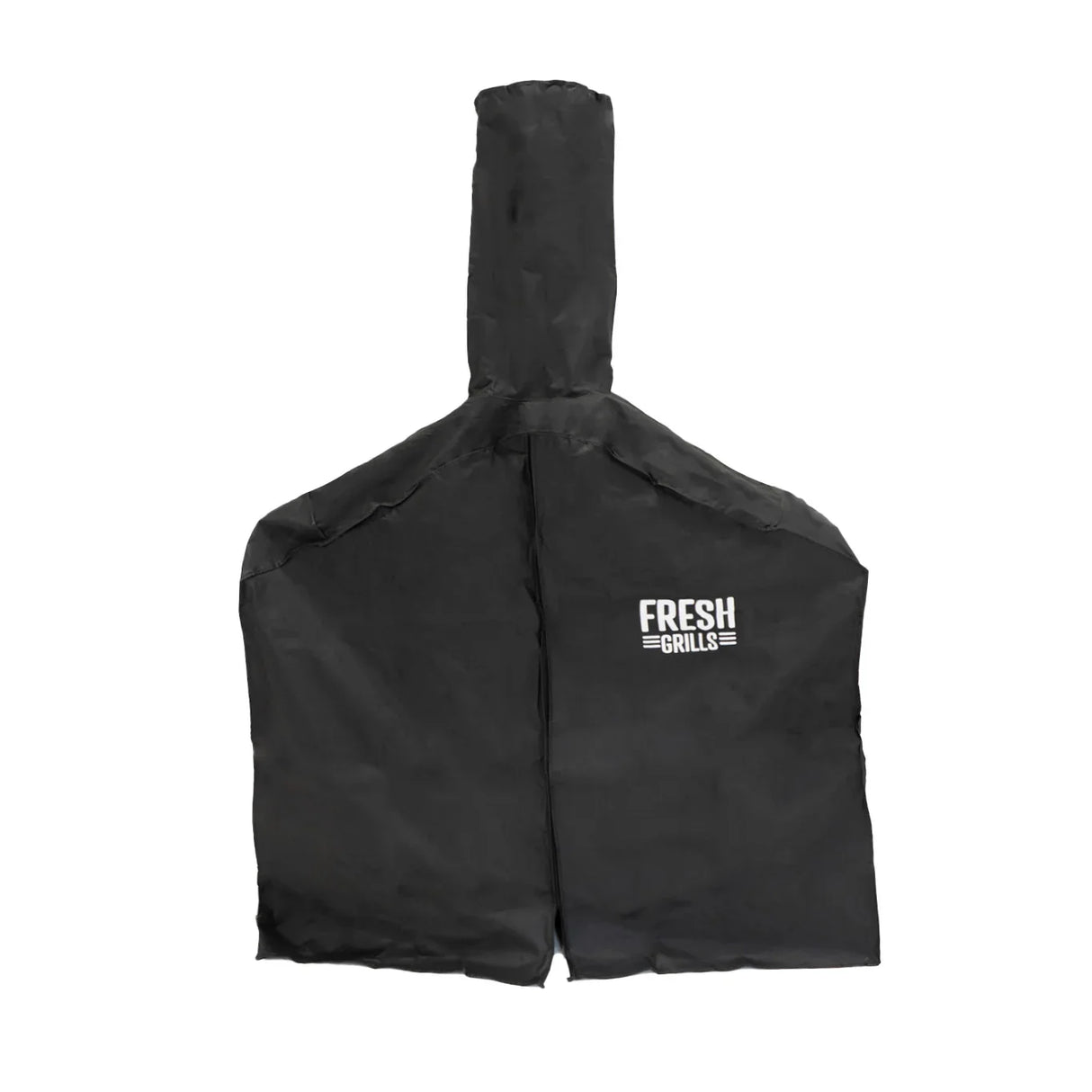 Durable black cover for Fresh Grills Extra Large Pizza Oven, featuring a convenient handle and logo for easy identification and protection