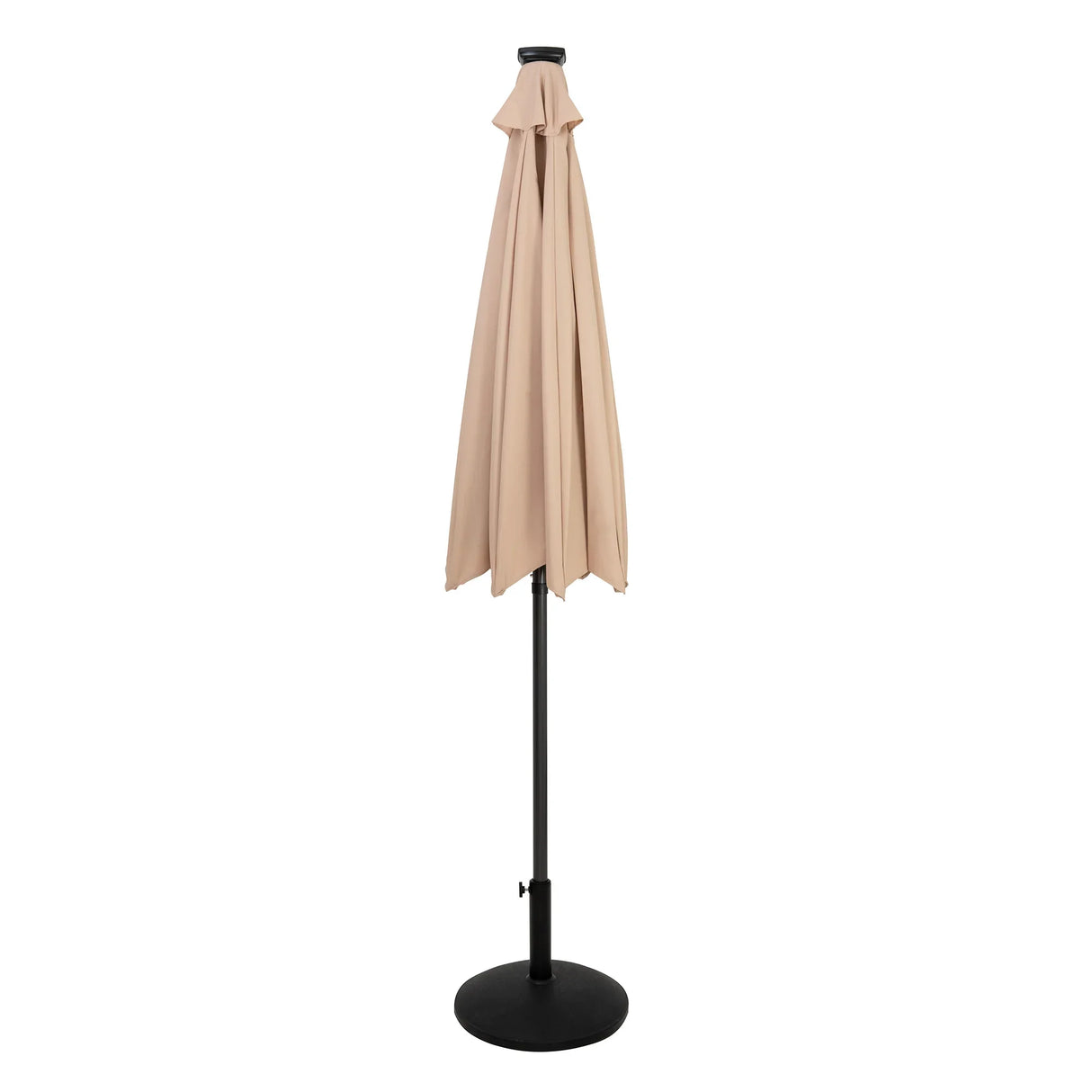 LED Tilt Parasol 2.7m With Tilt Base – Beige