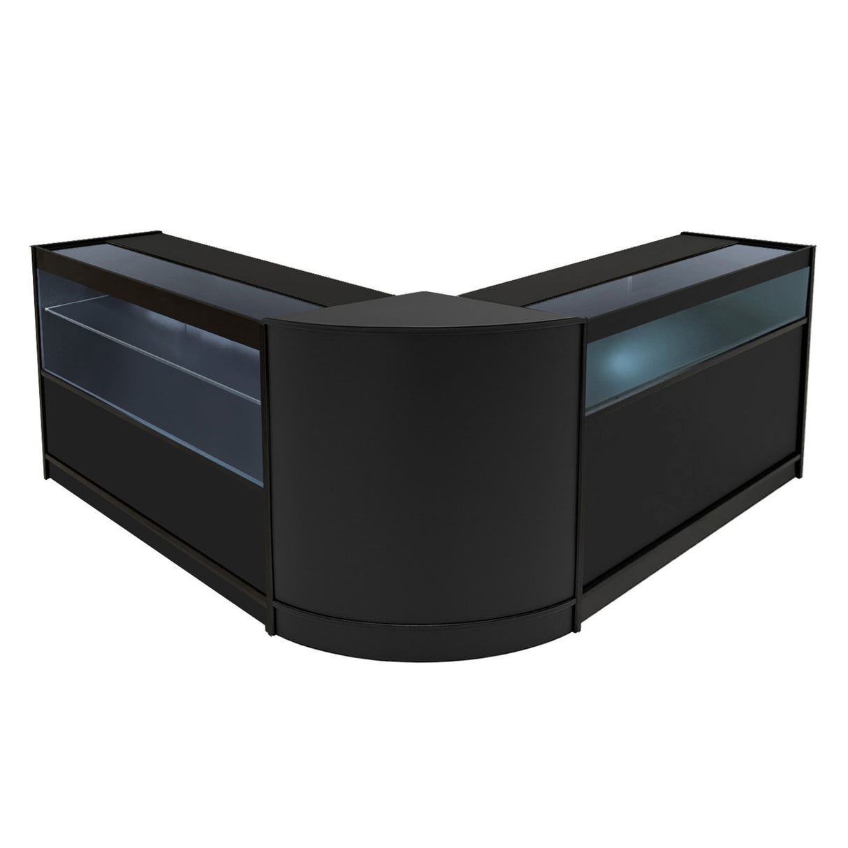 Adonis LED Shop Counter Set B1200, C1200 & CM60 - Black