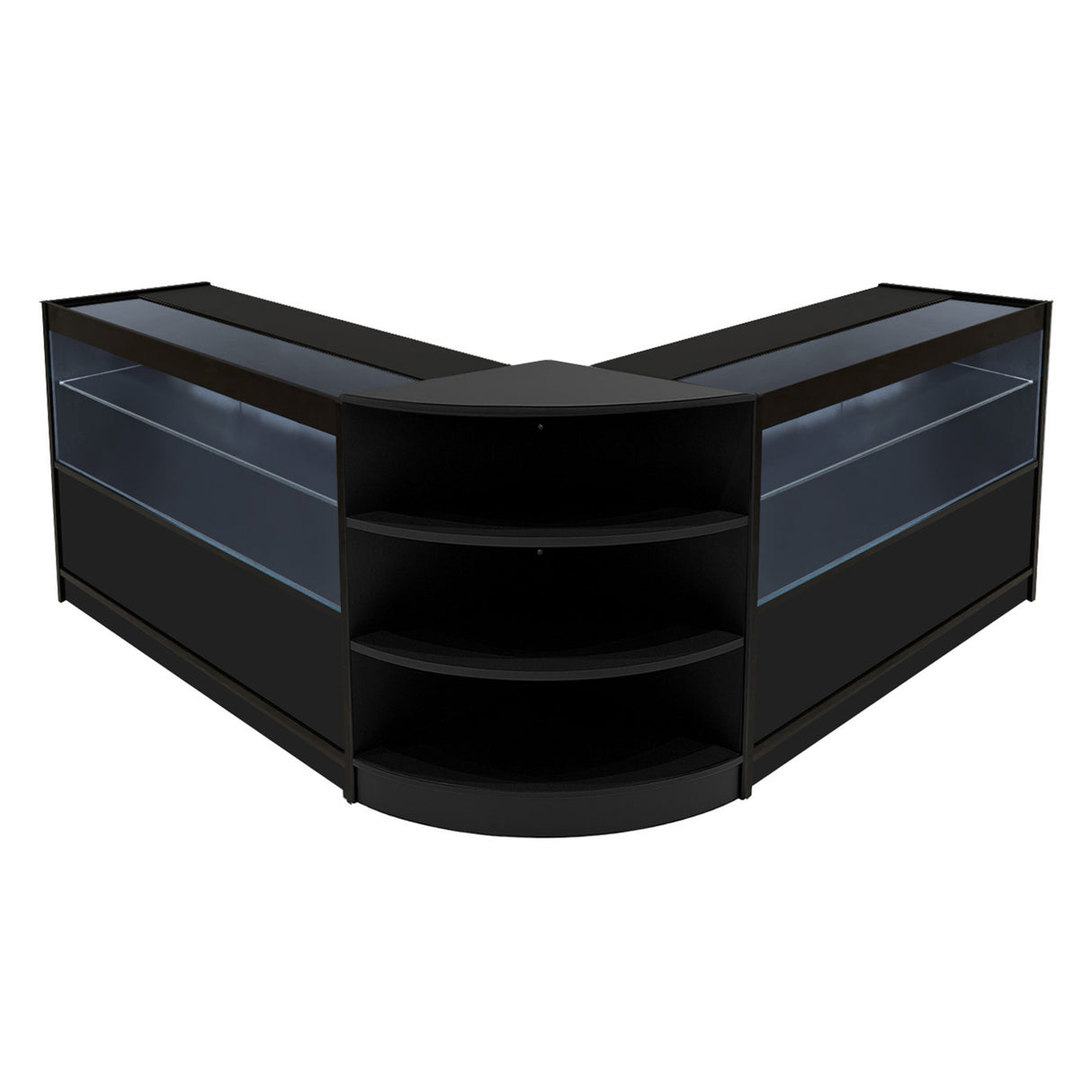 Andromeda LED Shop Counter Set LM60 & 2 x C1200 - Black