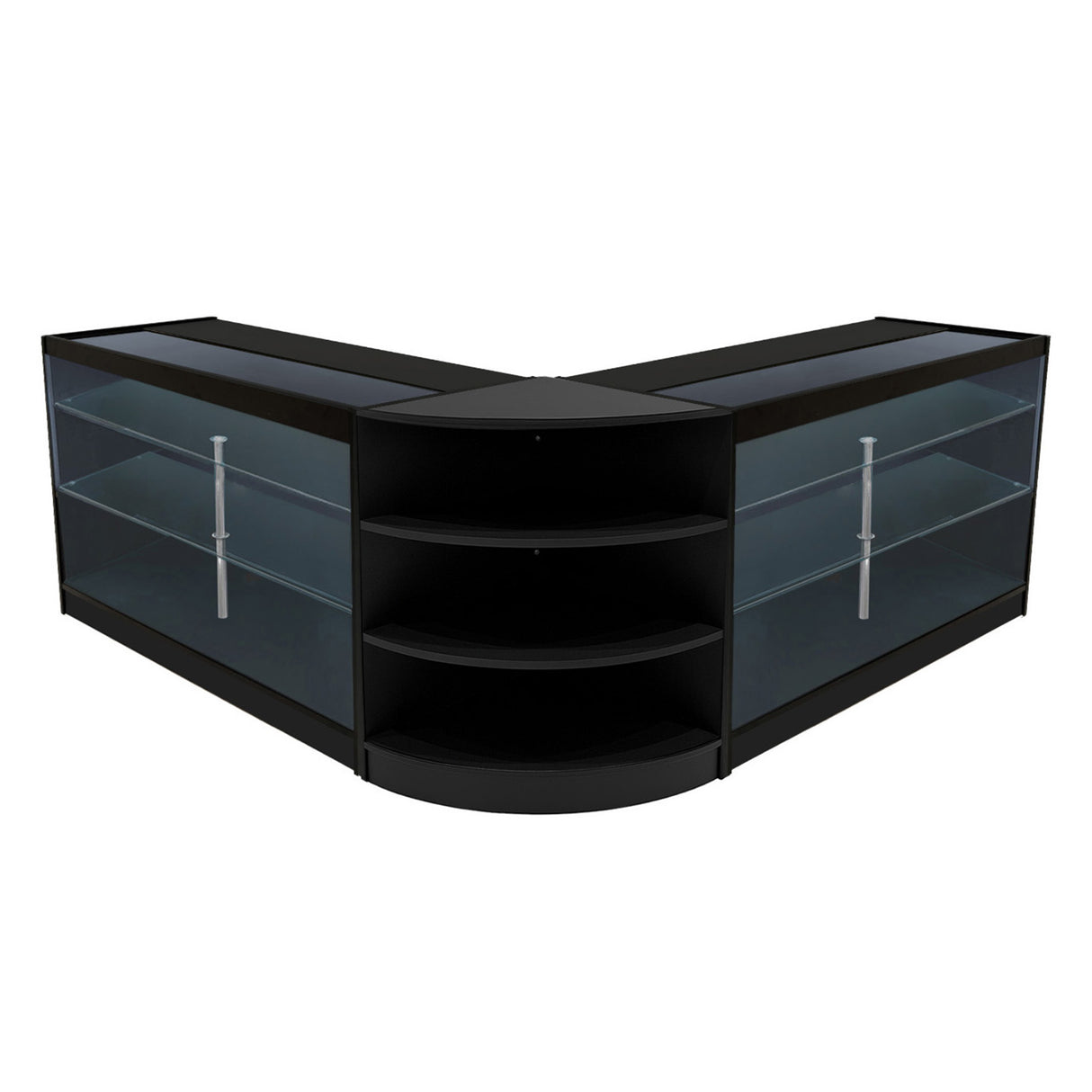 Apollo LED Shop Counter Set LM60 & 2 x K1500 - Black