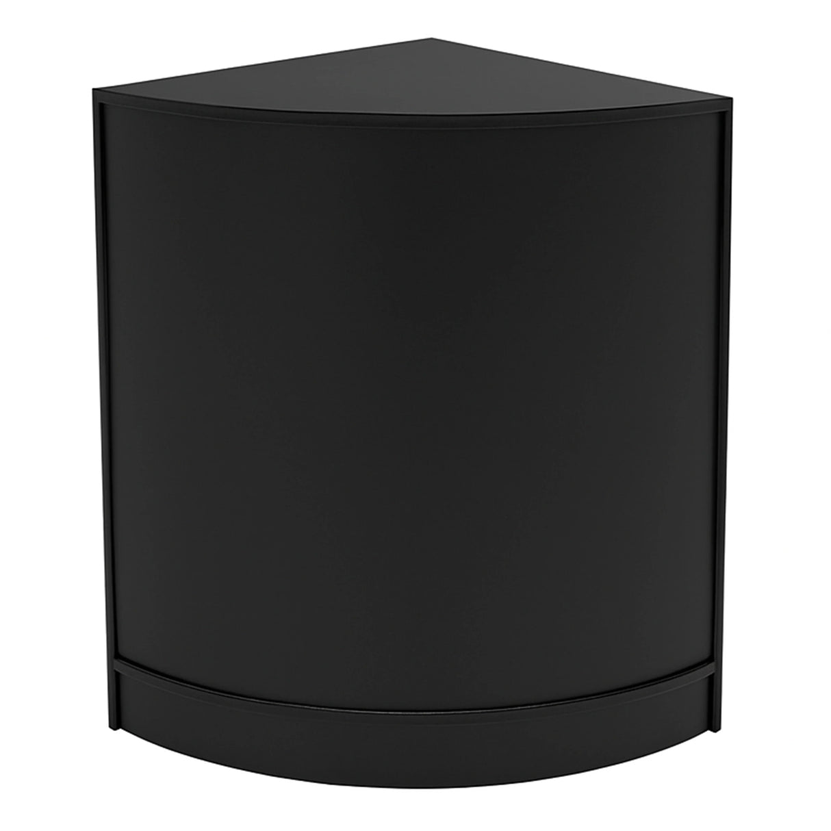 Polaris LED Shop Counter Set in sleek black, featuring a modern, curved design with a smooth finish, perfect for retail displays