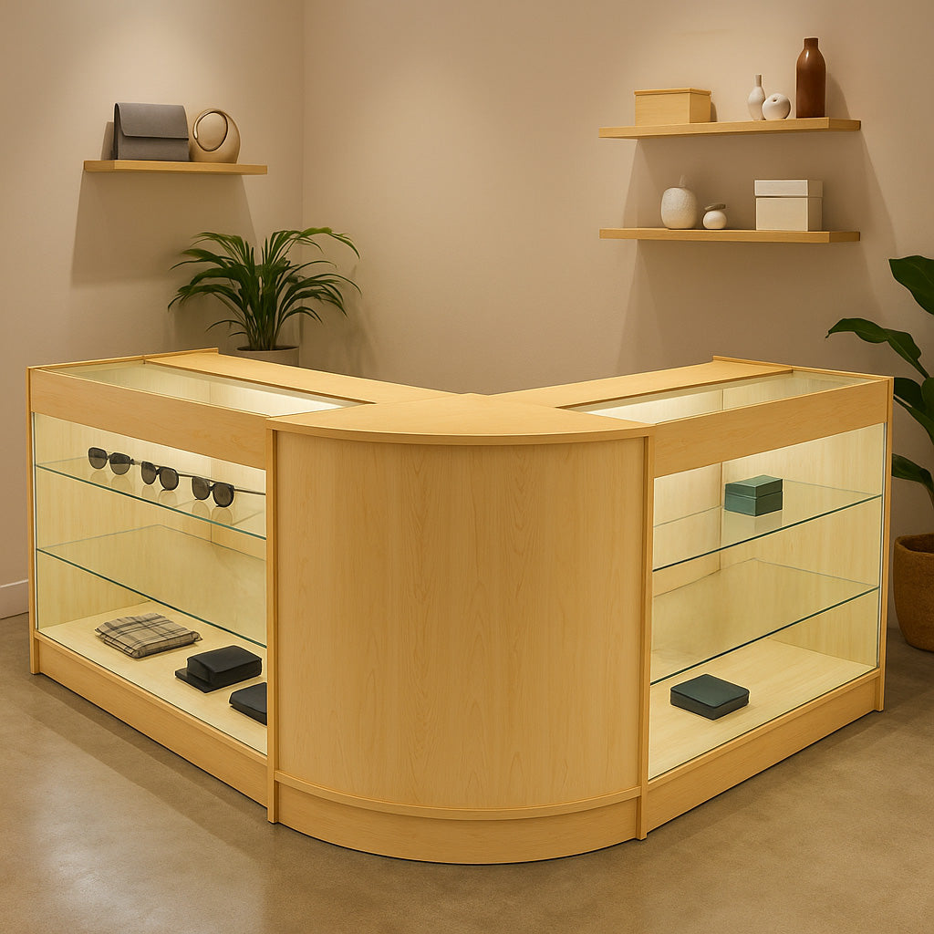 Helios LED Shop Counter Set CM60 & 2 x K1200 - Maple