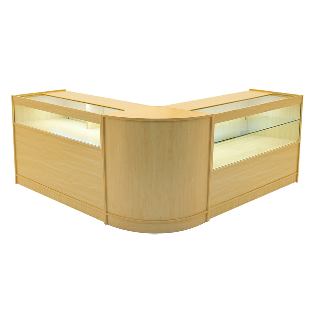 Adonis LED Shop Counter Set B1200, C1200 & CM60 - Maple