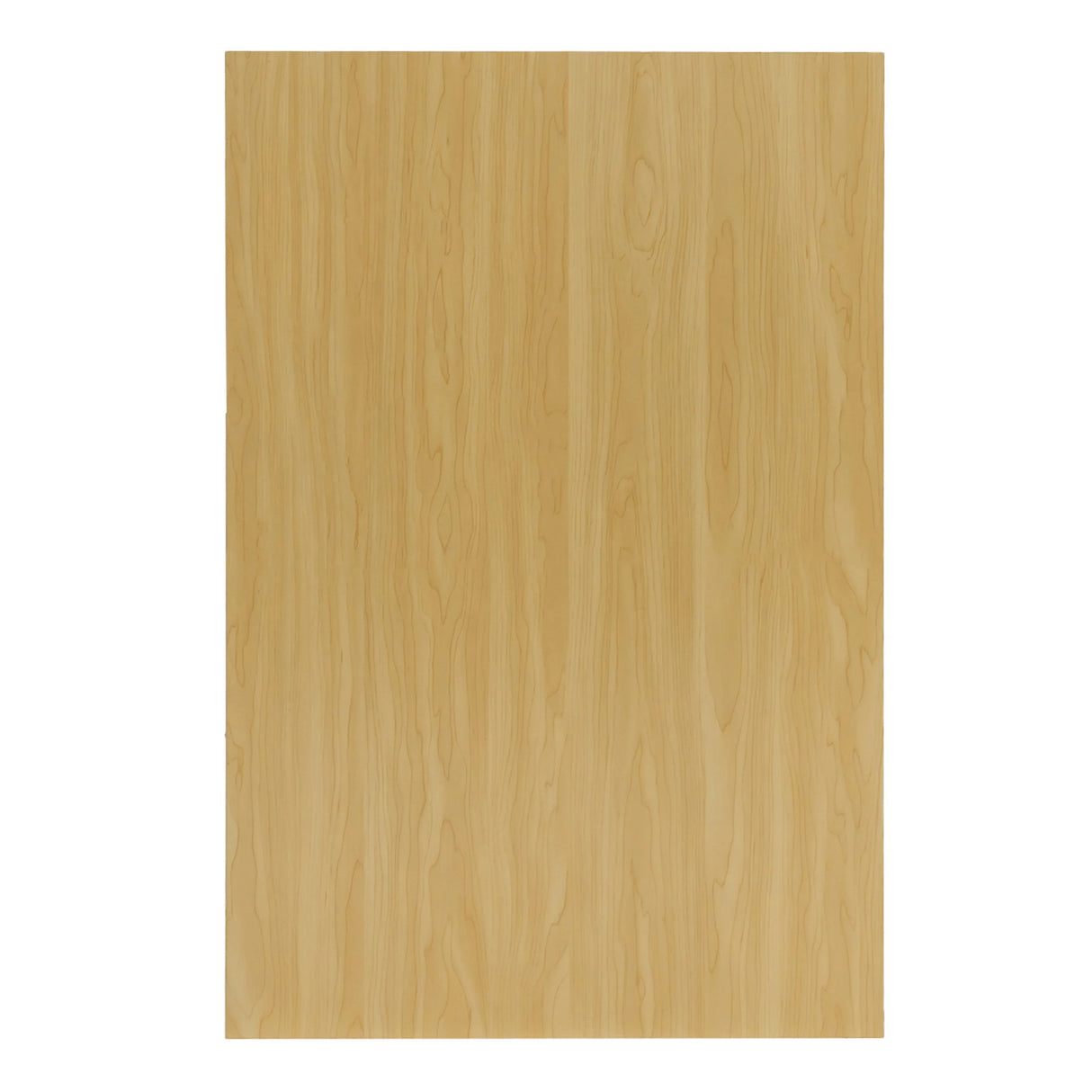 Maple countertop surface of the Calliope LED Shop Counter Set, showcasing a smooth, light wood grain texture and natural finish