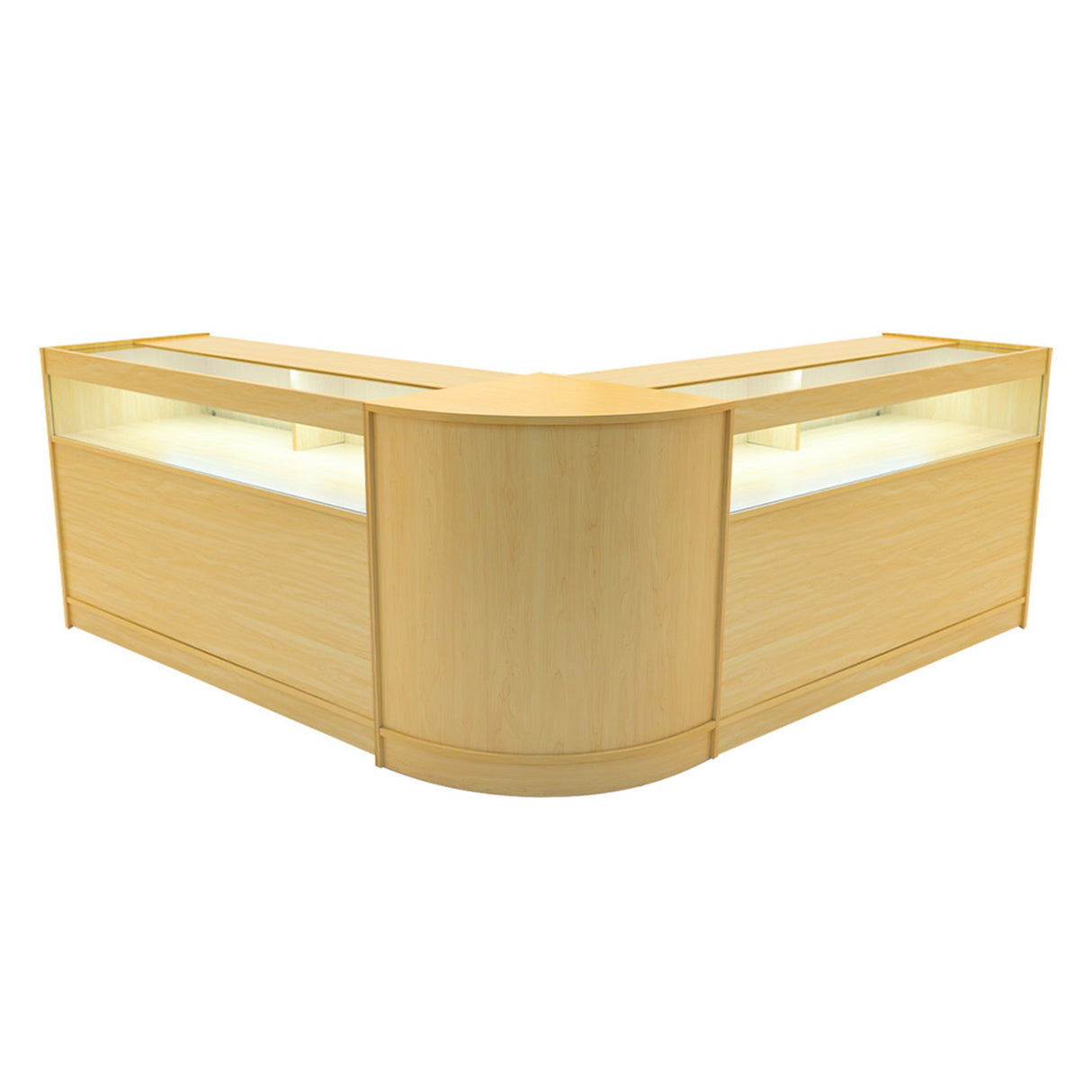 Iris LED Shop Counter Set CM60 & 2 x B1500 - Maple