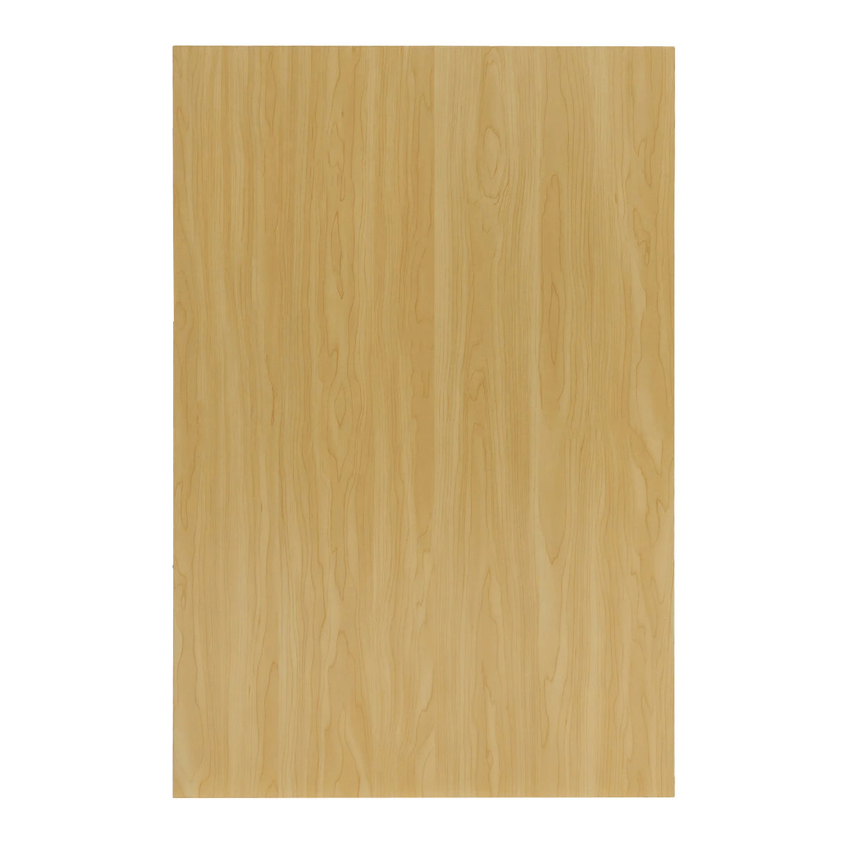 Maple countertop surface of the Harmonia LED Shop Counter Set, featuring a smooth, natural wood grain texture and light color