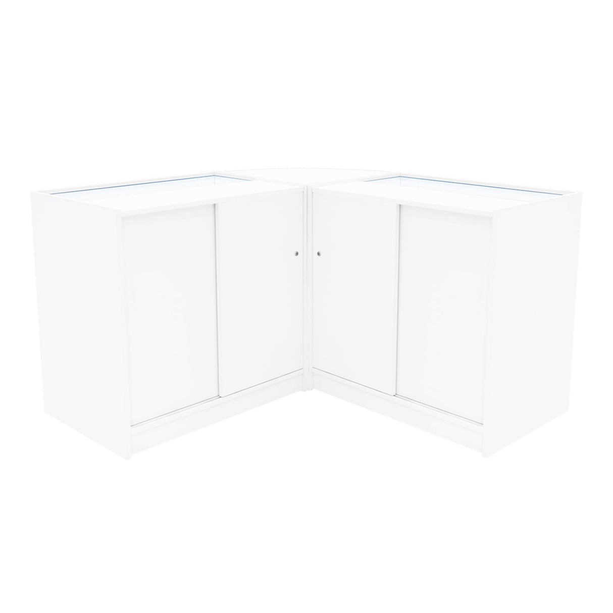 Iris LED Shop Counter Set CM60 & 2 x B900 - White