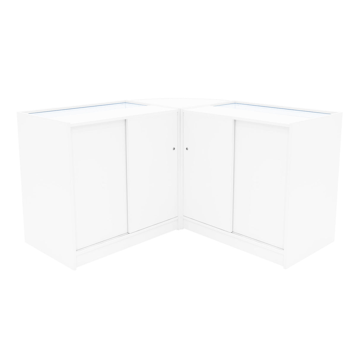 Adonis LED Shop Counter Set B900, C900 & CM60 - White