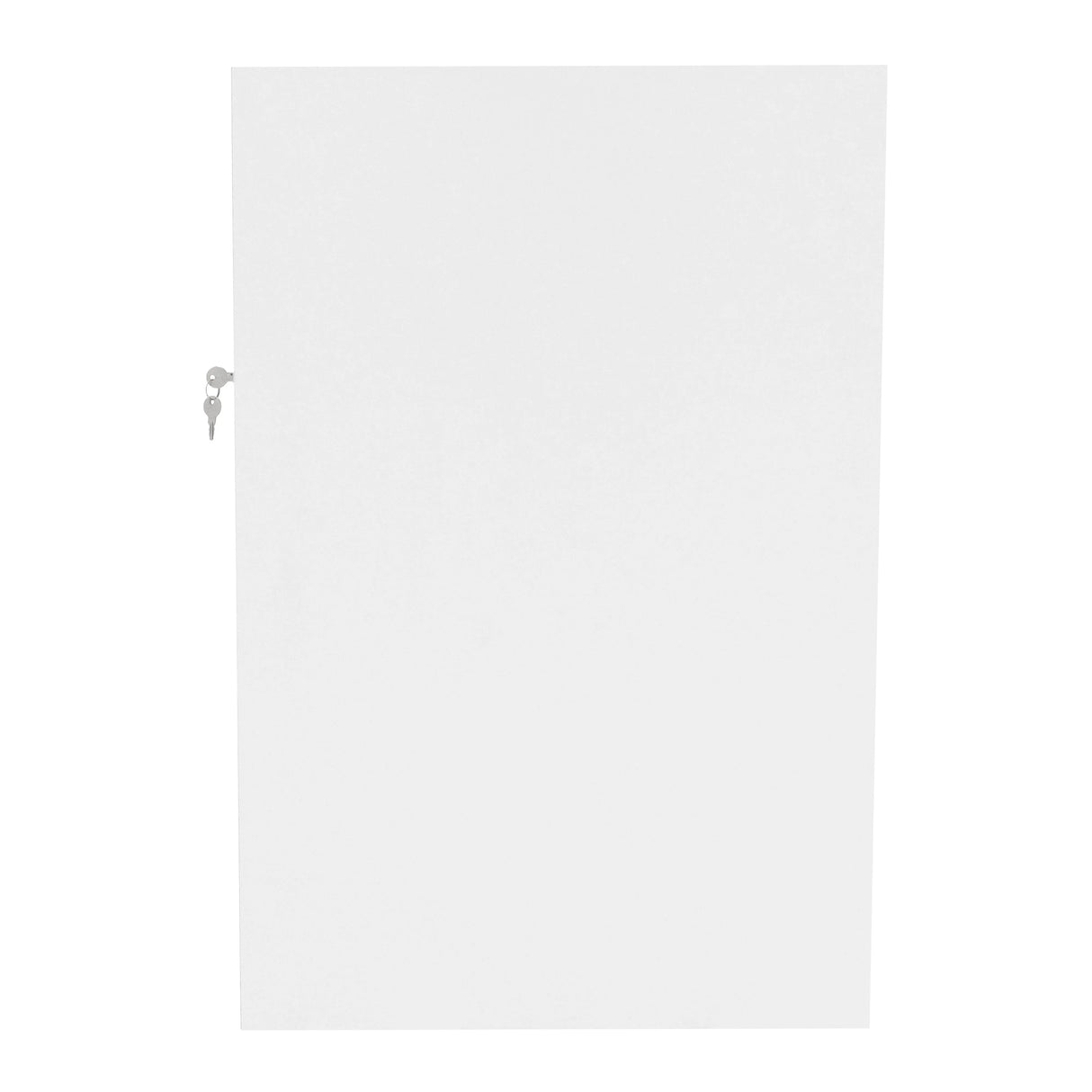 White cabinet door for Adonis LED Shop Counter Set B900, C900 & CM60, featuring a sleek finish and a key lock for security