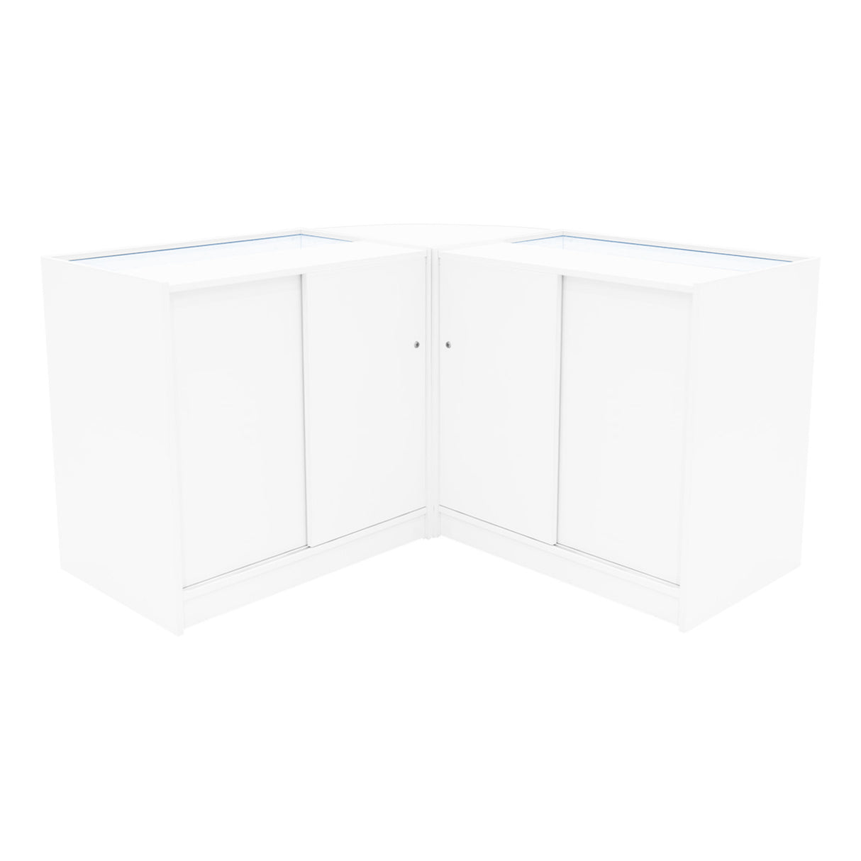 Apollo LED Shop Counter Set LM60 & 2 x K900 - White