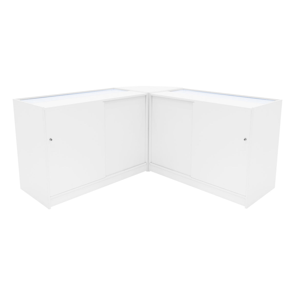 Iris LED Shop Counter Set CM60 & 2 x B1200 - White