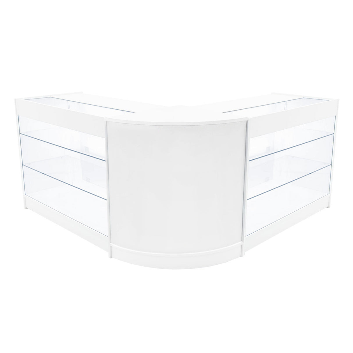 Helios LED Shop Counter Set CM60 & 2 x K1200 - White