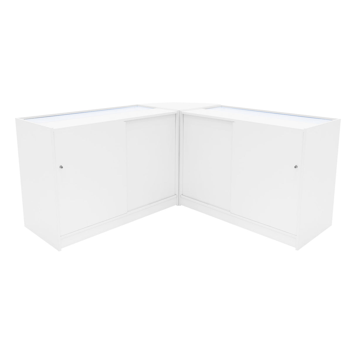 Helios LED Shop Counter Set CM60 & 2 x K1200 - White
