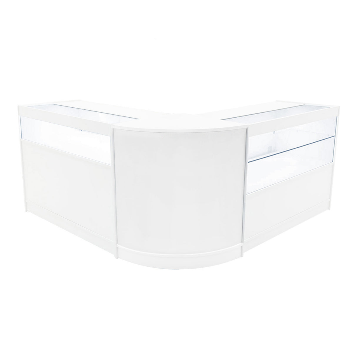 Adonis LED Shop Counter Set B1200, C1200 & CM60 - White
