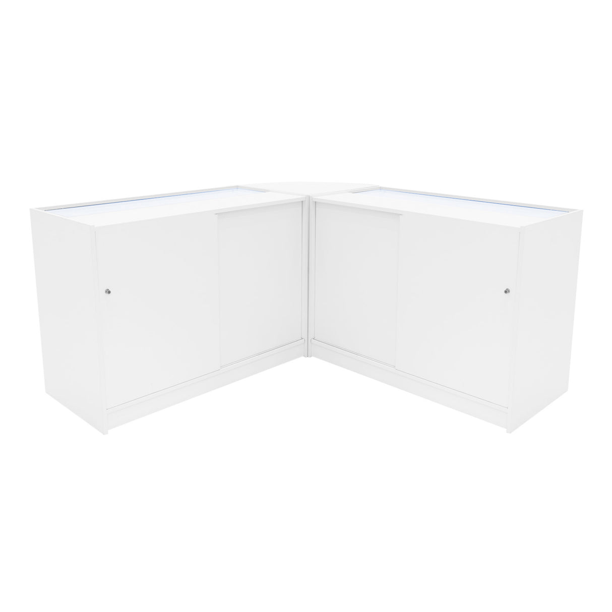 Adonis LED Shop Counter Set B1200, C1200 & CM60 - White