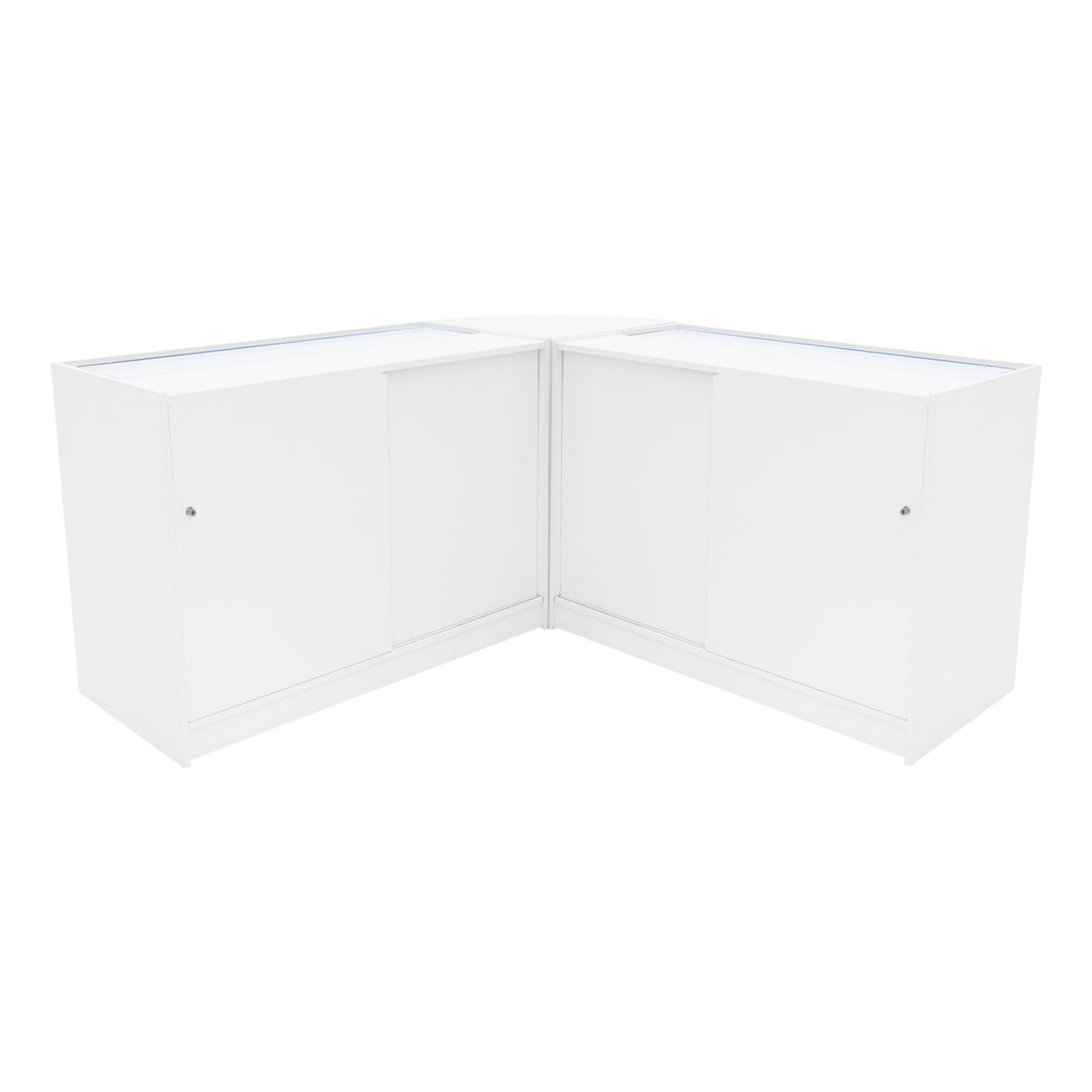 Andromeda LED Shop Counter Set LM60 & 2 x C1200 - White