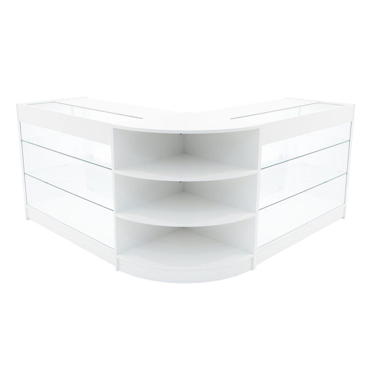 Apollo LED Shop Counter Set LM60 & 2 x K1200 - White