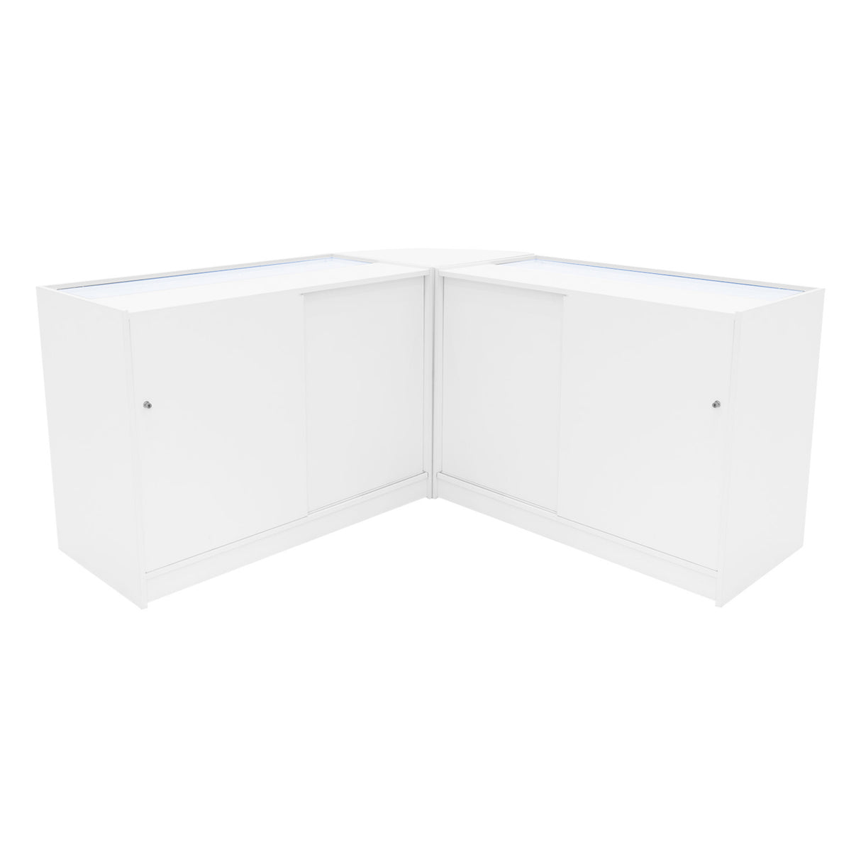 Apollo LED Shop Counter Set LM60 & 2 x K1200 - White