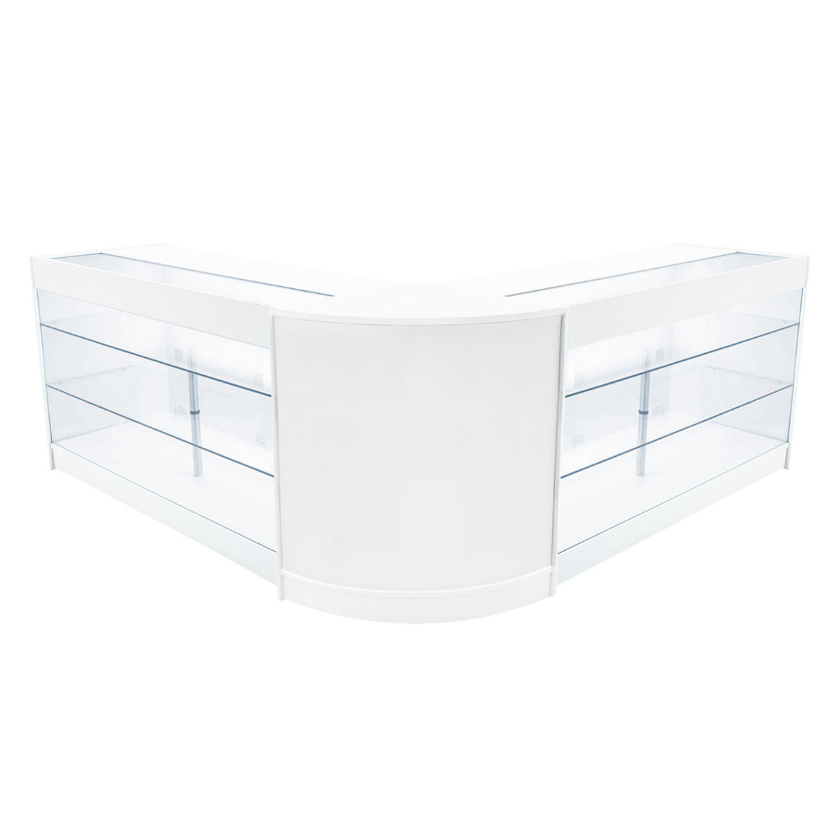 Helios LED Shop Counter Set CM60 & 2 x K1500 - White
