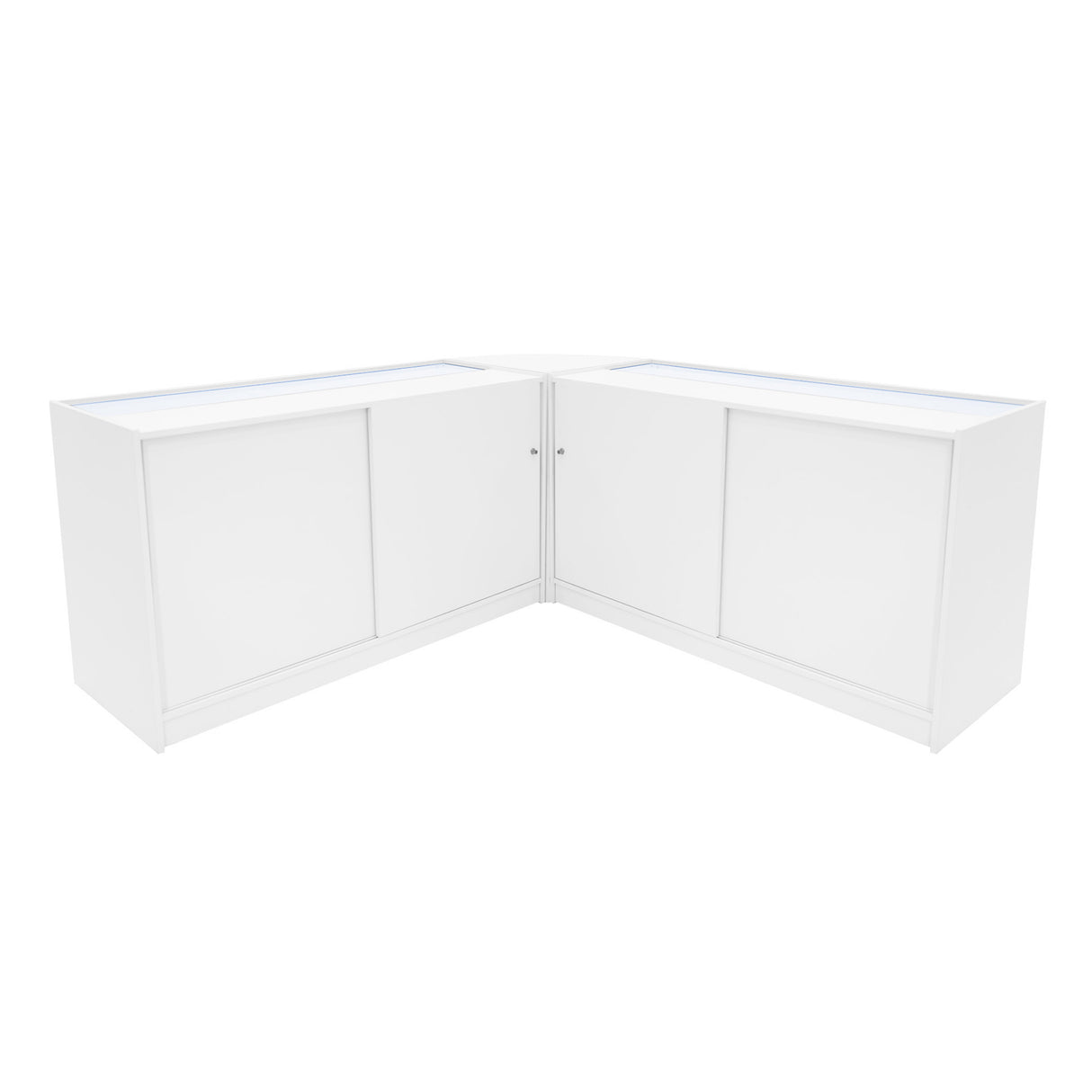 Helios LED Shop Counter Set CM60 & 2 x K1500 - White