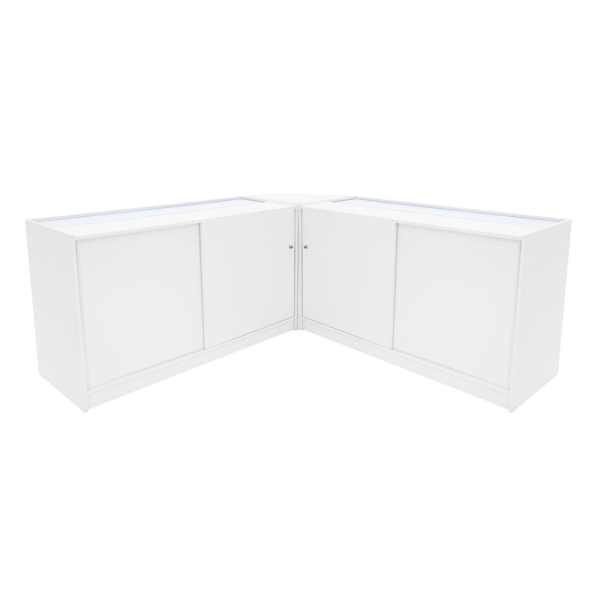 Adonis LED Shop Counter Set B1500, C1500 & CM60 - White