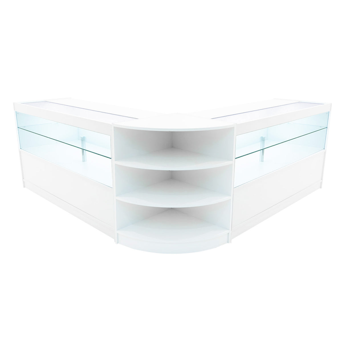 Andromeda LED Shop Counter Set LM60 & 2 x C1500 - White