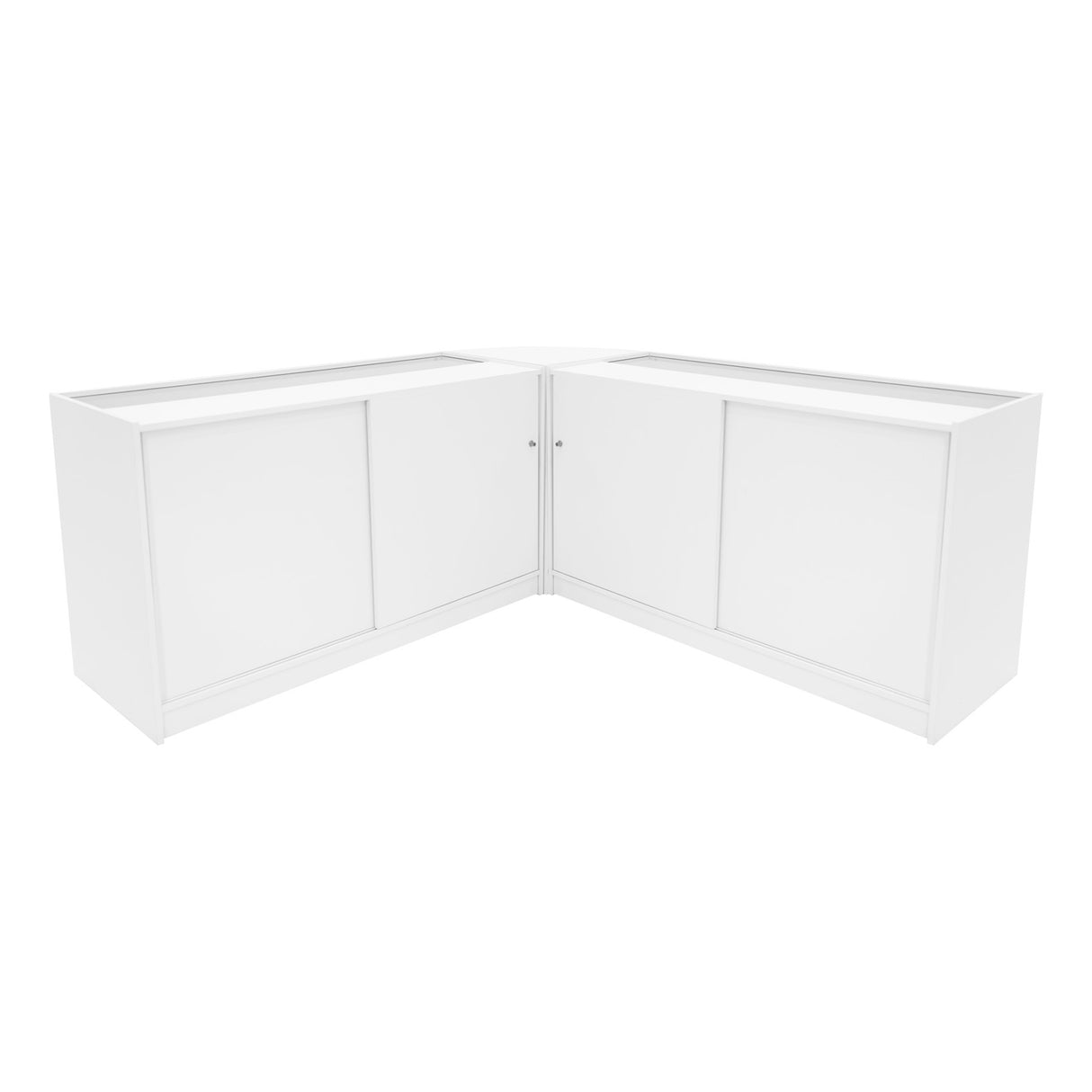 Andromeda LED Shop Counter Set LM60 & 2 x C1500 - White