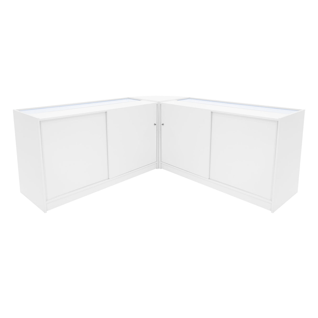 Apollo LED Shop Counter Set LM60 & 2 x K1500 - White
