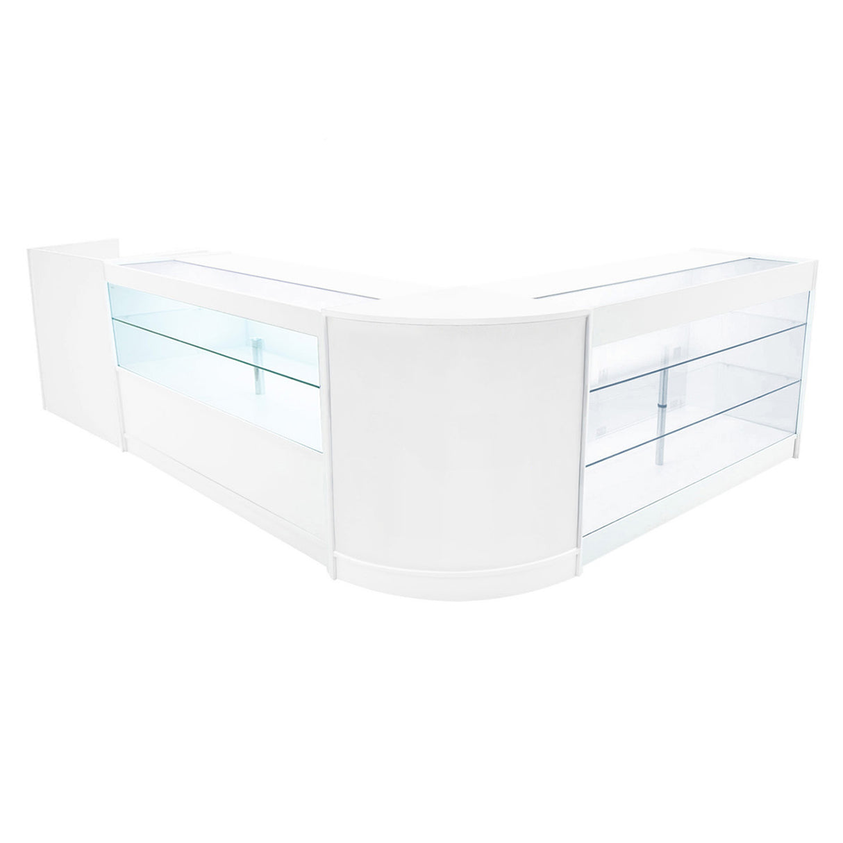 Vega LED Shop Counter Set K1500, C1500, TB60 & CM60 - White