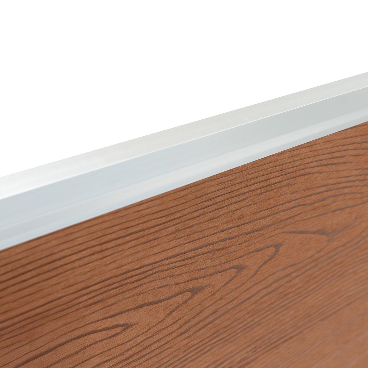 Composite Fence Panel x 7 & LED Posts x 8 - Brown